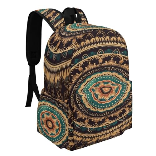 Mandala Printed Backpack Water-Resistant Pack Stylish Bag Lightweight Travel Backpack2