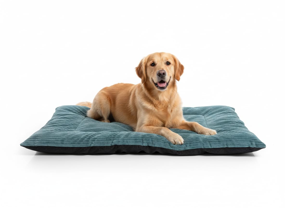 MH Home Dog Bed, Pet Cat Beds Cushion Mattress, Soft Warm Dog Mat Pad For Dogs (Large 75 x 100 cm, Ryder)