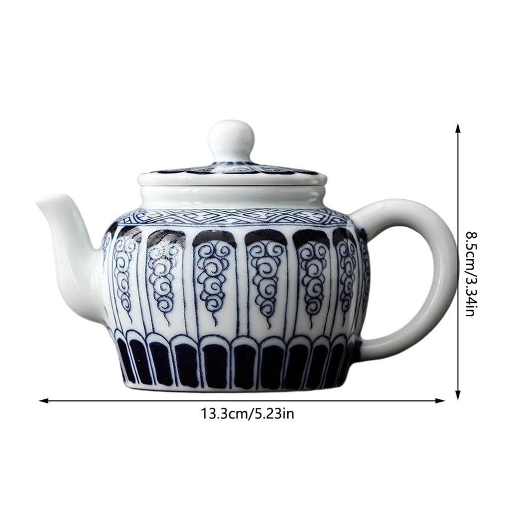 Tetera Hierro Fundido Tetera de cerámica China Retro de Gran Capacidad for el hogar con Tetera con Filtro, Juego de té de la Tarde Simple y Exquisito Juego de Te