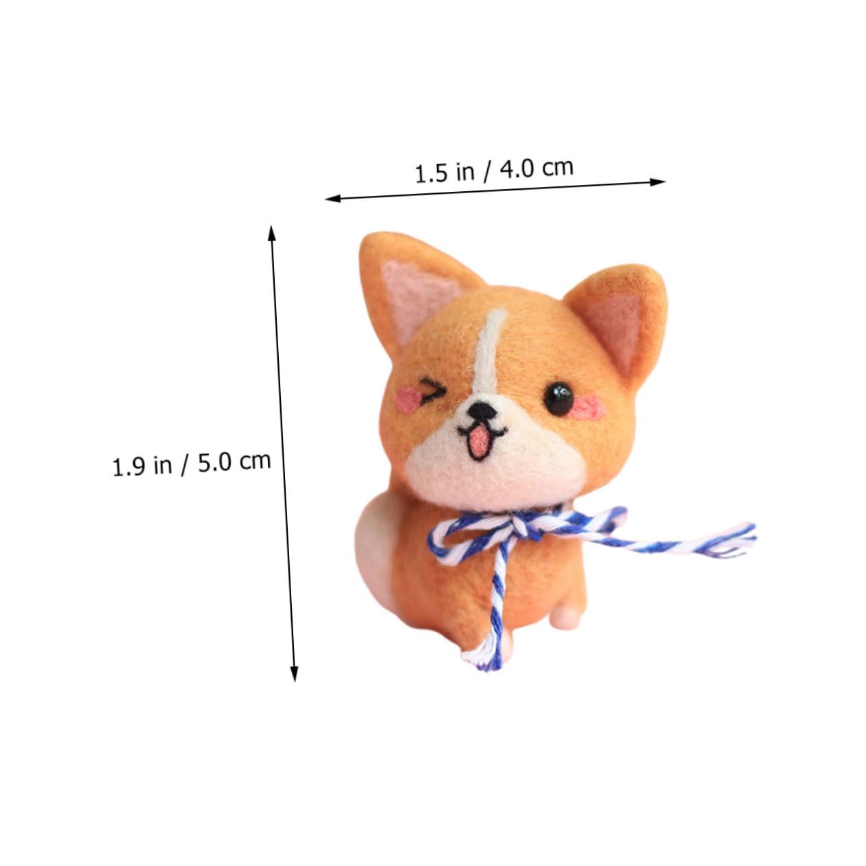 ERINGOGO Beginner's Wool Felting Kit 1 Set Craft Materials for Handmade Dog Decor Felt Craft Kit