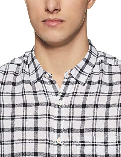 Image of Spykar Men's Checked Slim Fit Shirt
