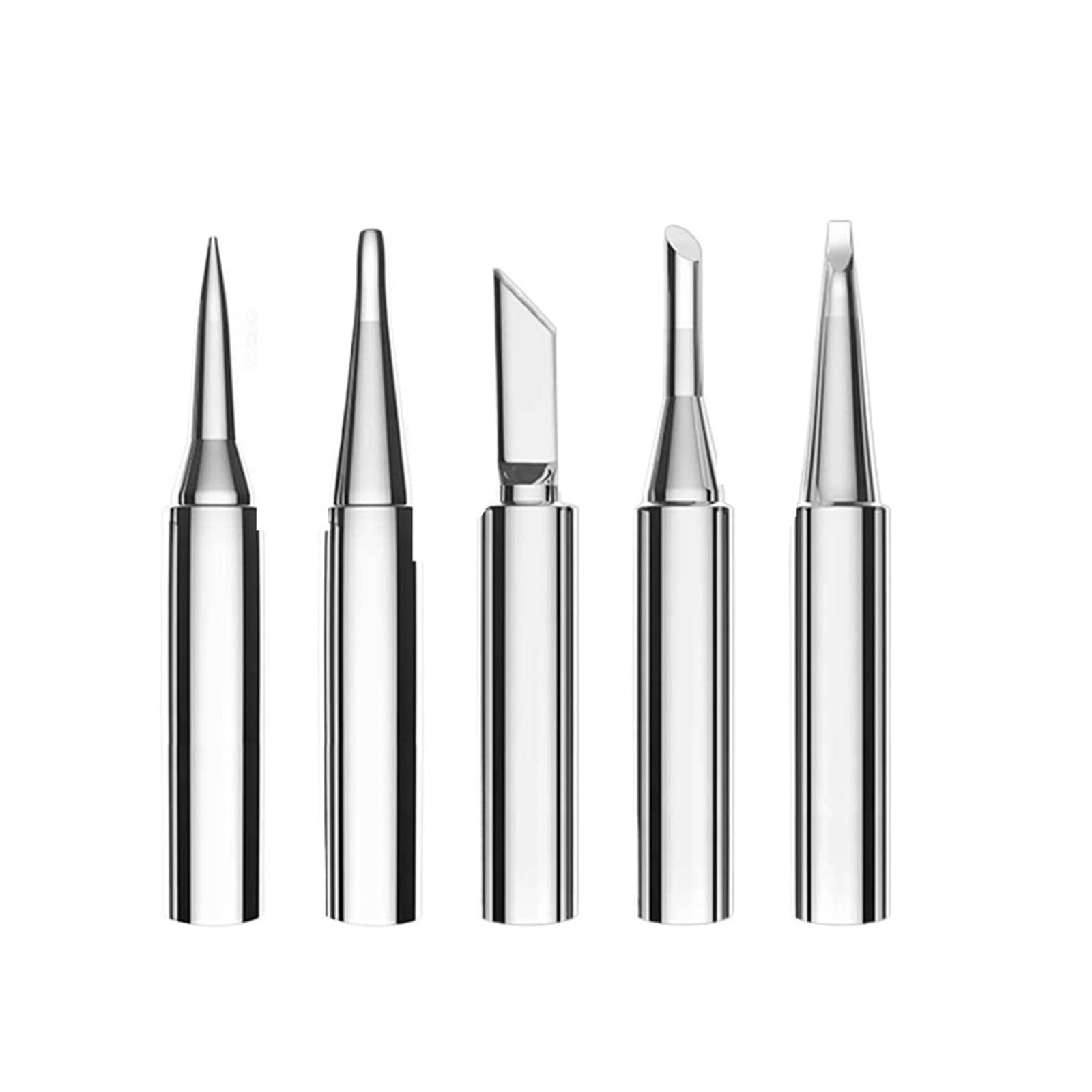 5/6Pcs 900M-T Copper Lead-Free Solder Tips Set for Welding(5PCS-A)