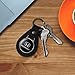 GRAPHICS & MORE Black Leather Honda Logo Keychain