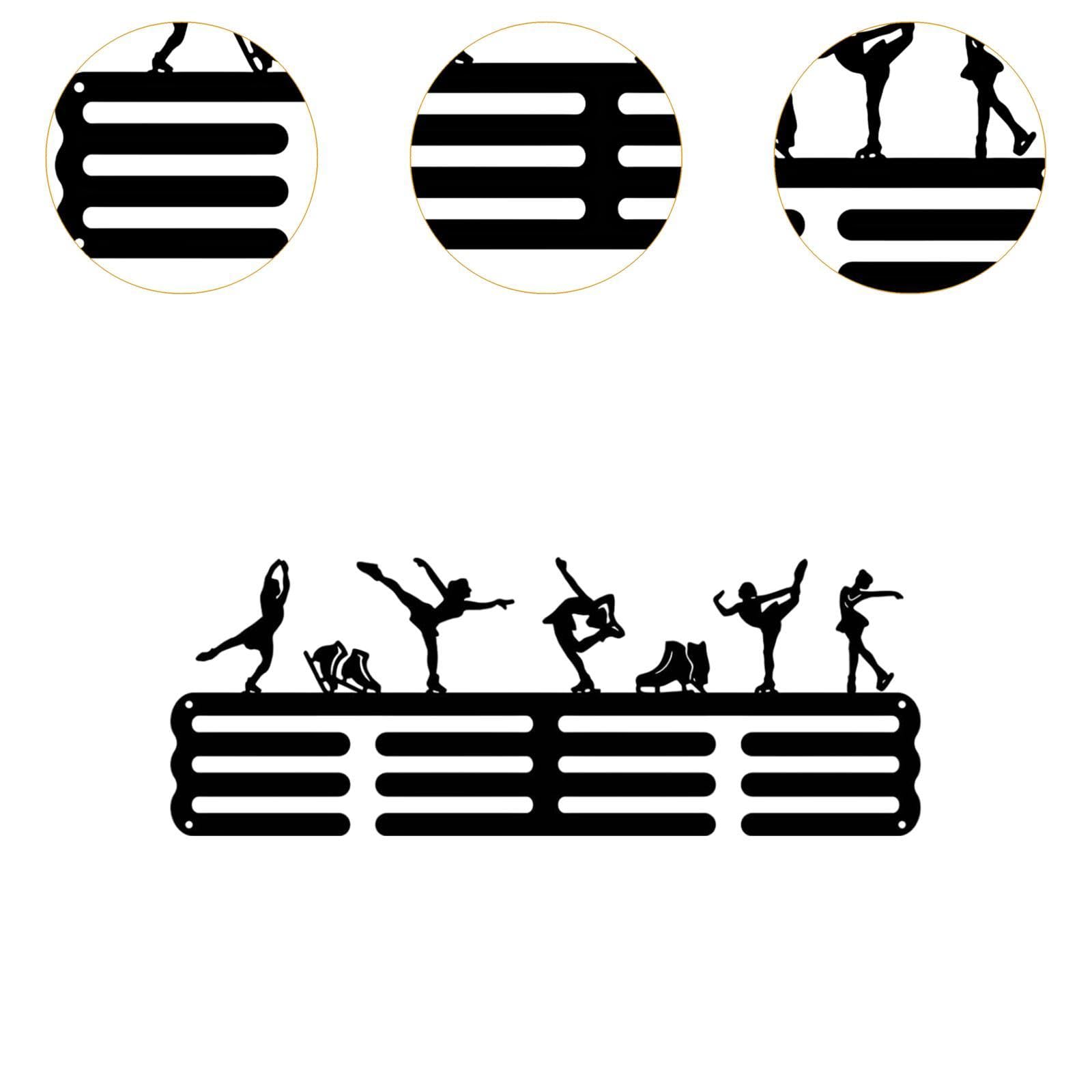 BNF®Wall Mounted Medal Hanger Displaying Rack Multifunctional Sturdy with 3 Rows A|Home & Garden | Household Supplies & Cleaning | Home Organization 4