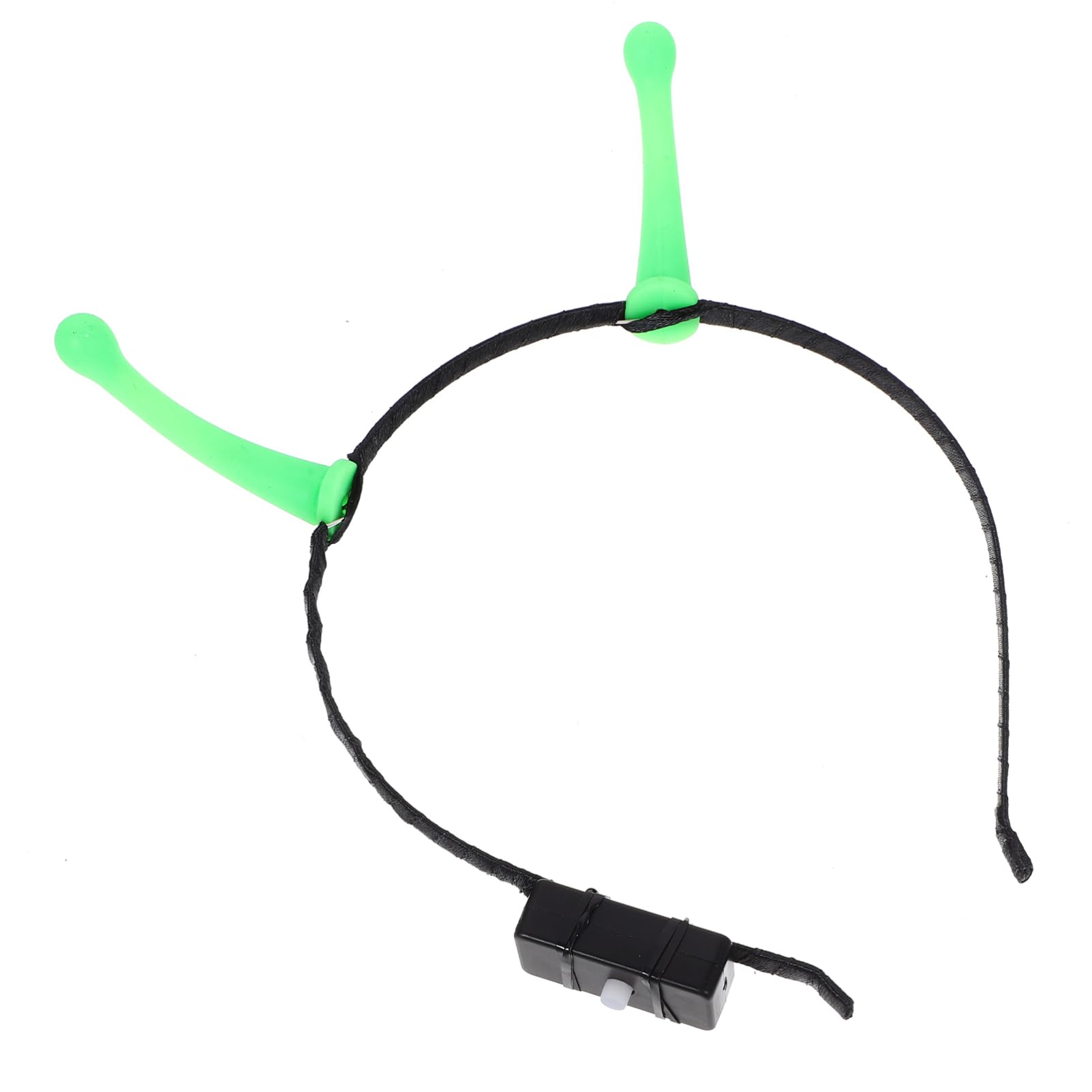 Didiseaon Alien Headband Green: Glowing Alien Antenna Headband Funny Halloween Hairband Accessory Plastic Headpiece Costume Accessories Headwear for Women Men Party Cosplay
