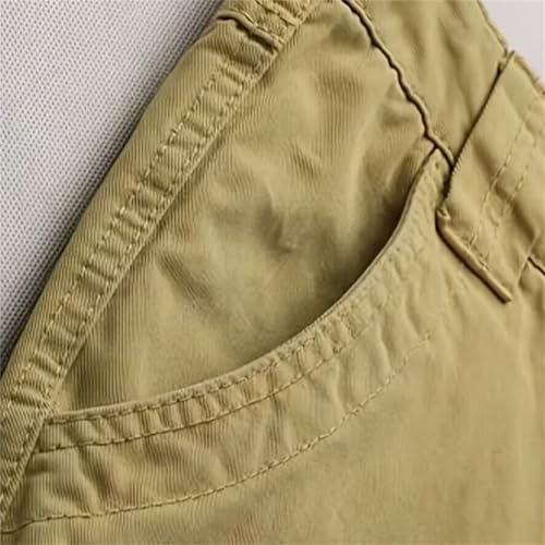 Men's Cargo Pants Casual Cotton Relaxed Fit Pants Thicken Work Pants Multi Pockets Baggy Travel Hiking4