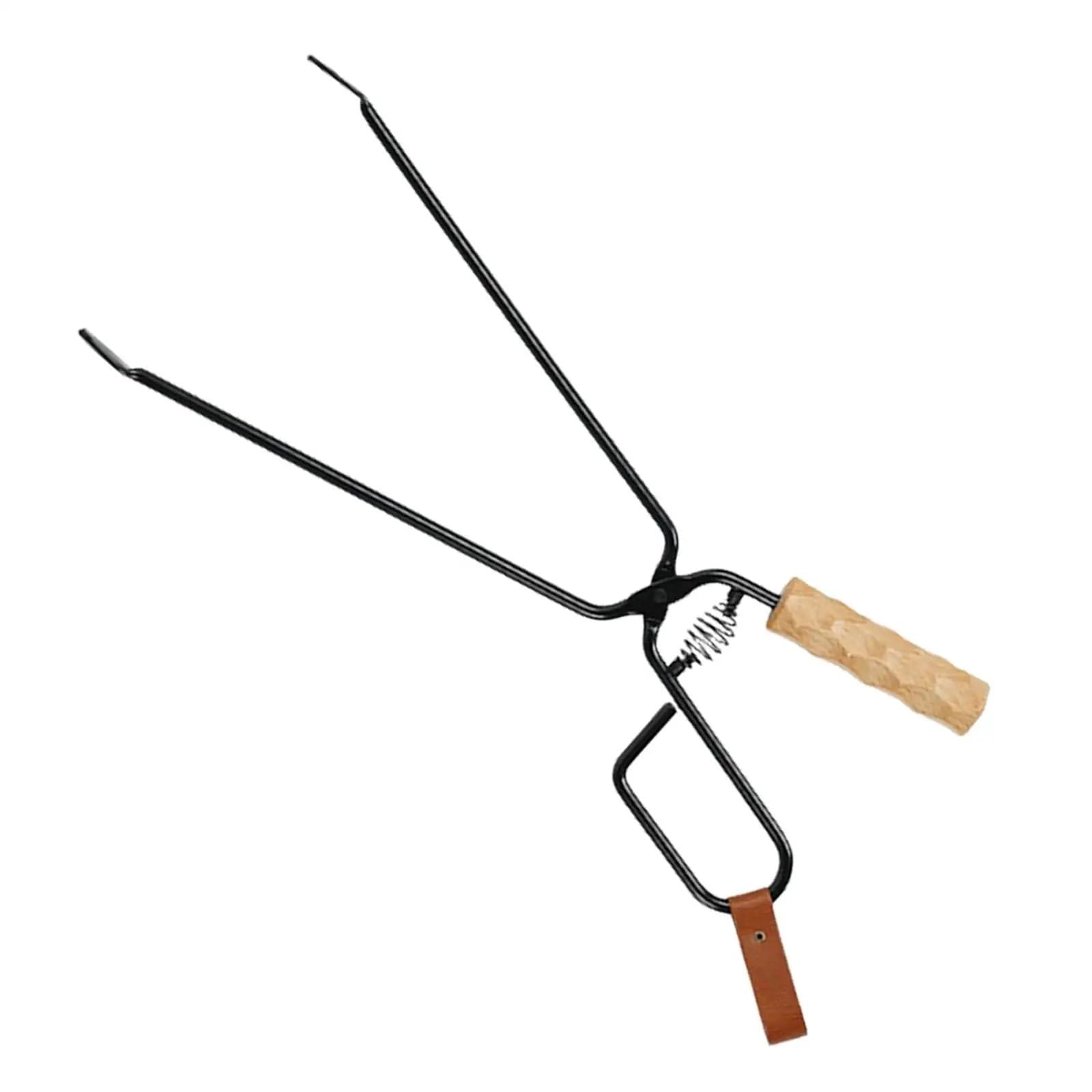 Feuerzange, Kaminzange, Holzgreifer, strapazierfähig, leicht, robust, Brennholzzange, Lagerfeuerzange for Kochen, Grillen im Innenbereich