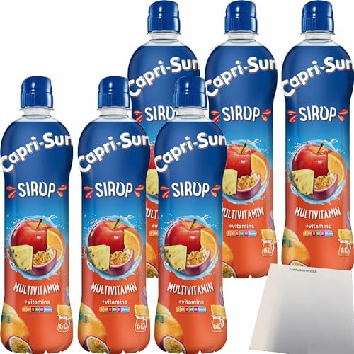 Capri Sun Sirup Multivitamin + vitamins 6er Pack (6x600ml Flasche) + usy Block