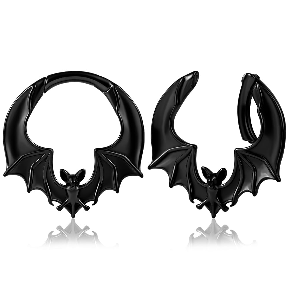 DOEARKO 2PCS Heart Ear Weights for Stretched Ears Gauges Ear Plugs Body Piercing Tunnels 316 Stainless Steel Hypoallergenic Body Jewelry