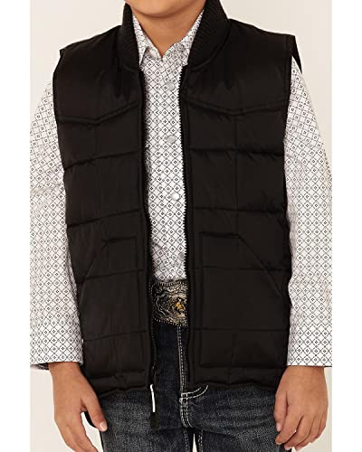 Roper Boys' Rangewear Quilted Down Vest Black X-Small3