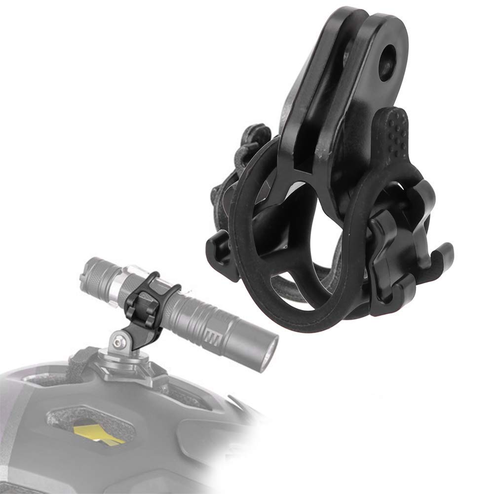 Soporte de Linterna para Bicicleta, Montaje Seguro con Banda de Goma Soporte de Manillar Extensible para Ciclismo de Carretera, Montaña y Nocturno