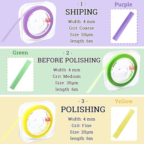 dental polishing strips tooth file teeth sanding grinding tool 3 rolls