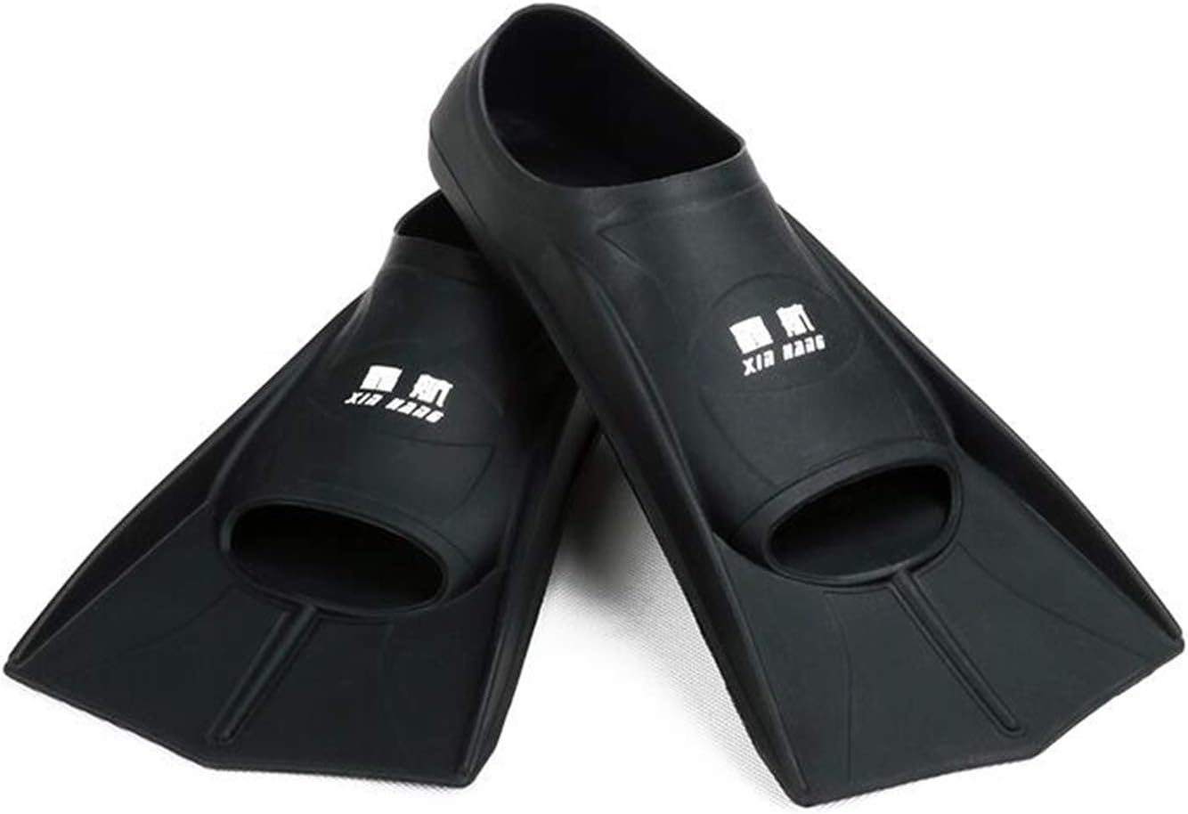 TOPCHAMCES Professional Rubber Swim Training Fins Flippers Short Blade Training