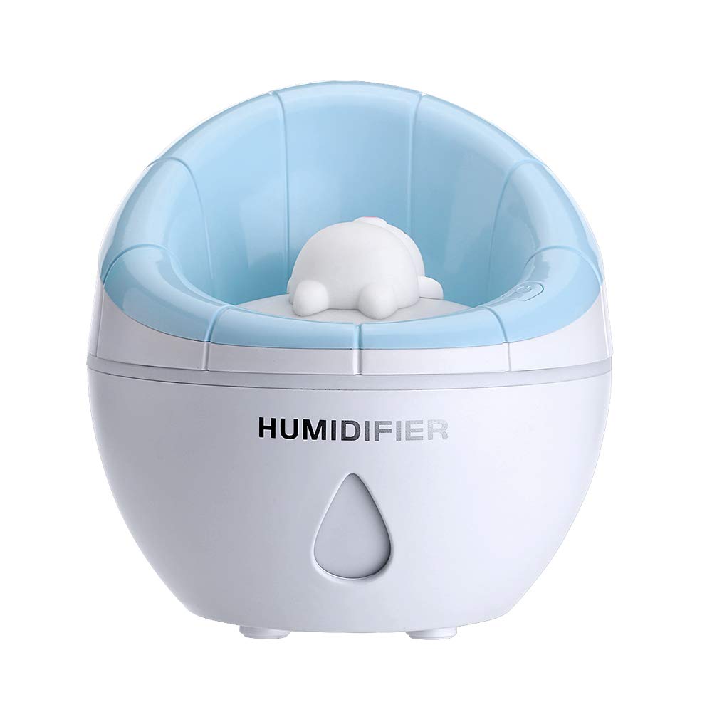 COTREE Small Cool Mist Sofa Humidifier | Cooler for Desk, Home, Office, (Blue)