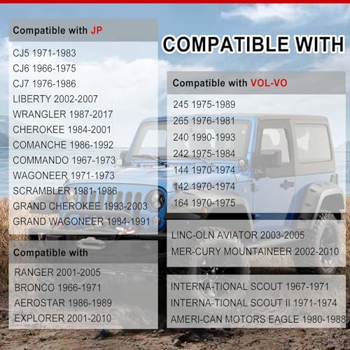 Image of D030 Differential Cover Gasket Compatible with Ford JP Front Axle Dana 30 Fit for Dana 25 /27 /30