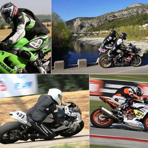 Reflektierende Motorradjacke mit Airbag, Motocross Airbag Weste für erhöhte Sicherheit, schnelles Aufblasen in 0,3 Sekunden, ideal für Fahrradwettbewerbe