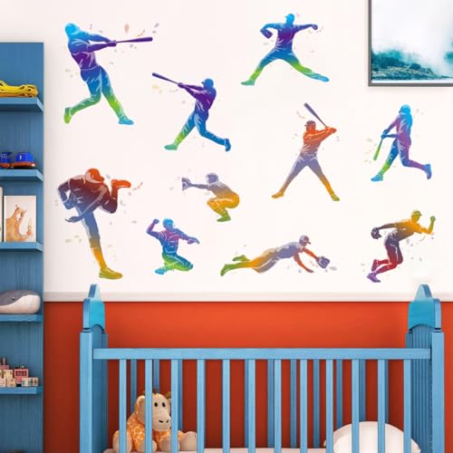 Vinilo decorativo de béisbol para pared 24x24 in miniatura 1