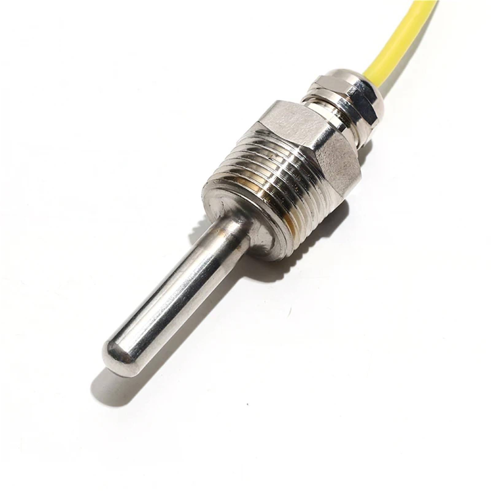 1 sensor de temperatura tipo K, sonda roscada de acero inoxidable de 2 m, termopar M12*1,5 mm/M20*1,5 mm, cable blindado con gel de sílice(M20x1.5 probe5x30mm)