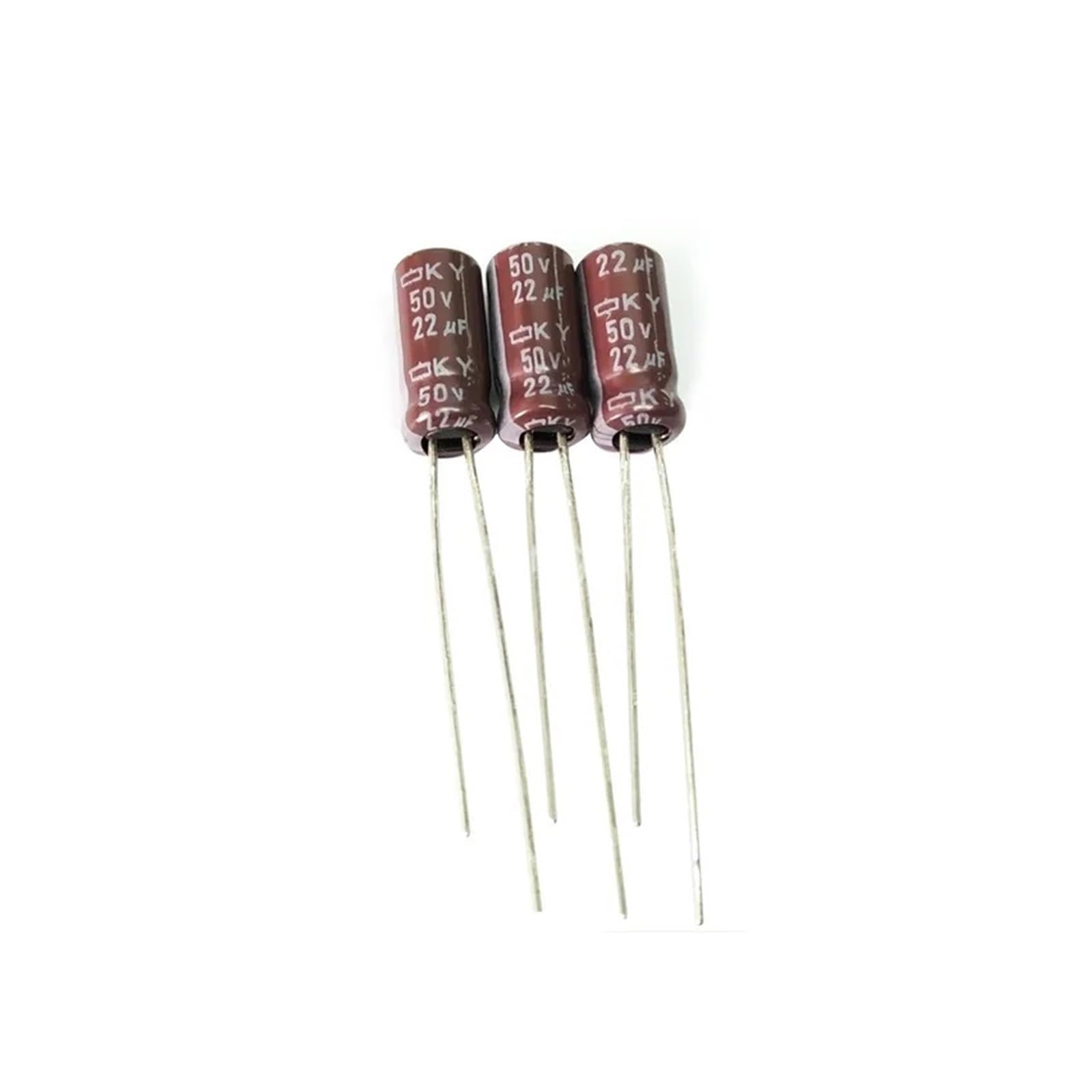 ICXLPMC 10pcs 22uF 50V22UF 5x11mm Low 50V22uF Aluminum Electrolytic Capacitor