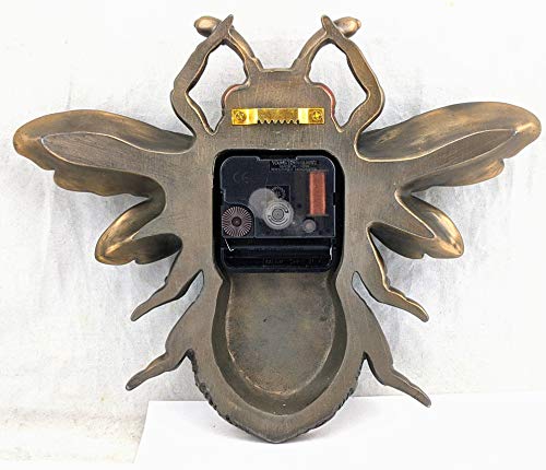 10¼ Cold Cast Resin Steampunk Bee Clock