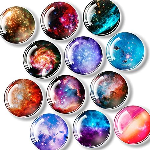 24 Pack Fridge Magnets, Refrigerator Magnets, Whiteboard Magnets, Beautiful Planetary Colorful Decorative Magnets for Fridge, Magnets for Whiteboards, Fridge Magnets for Kids Classroom Kitchen DIY