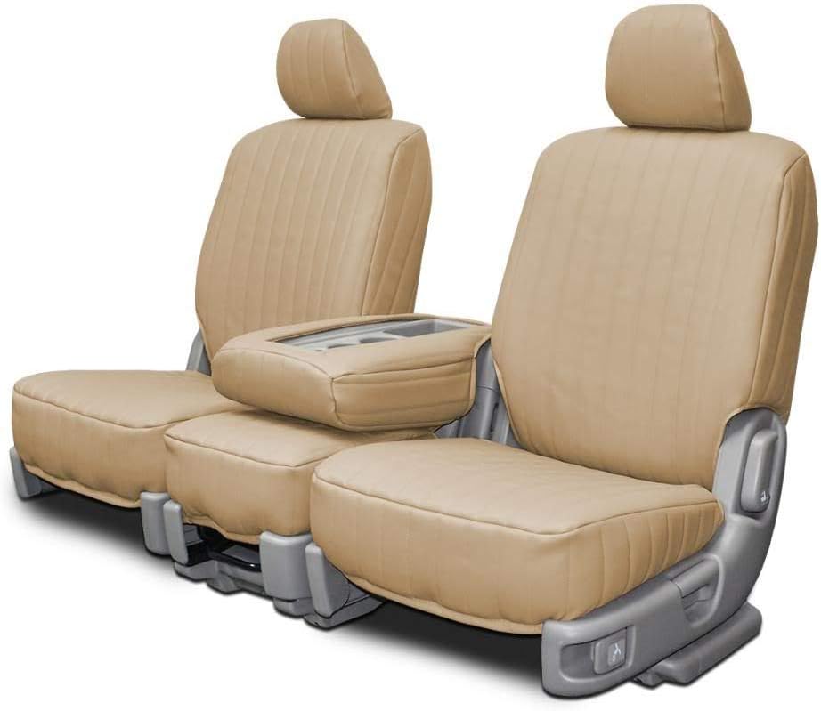 Custom Seat Covers for Lincoln Town Car Front Low Back Seats - Black Vinyl