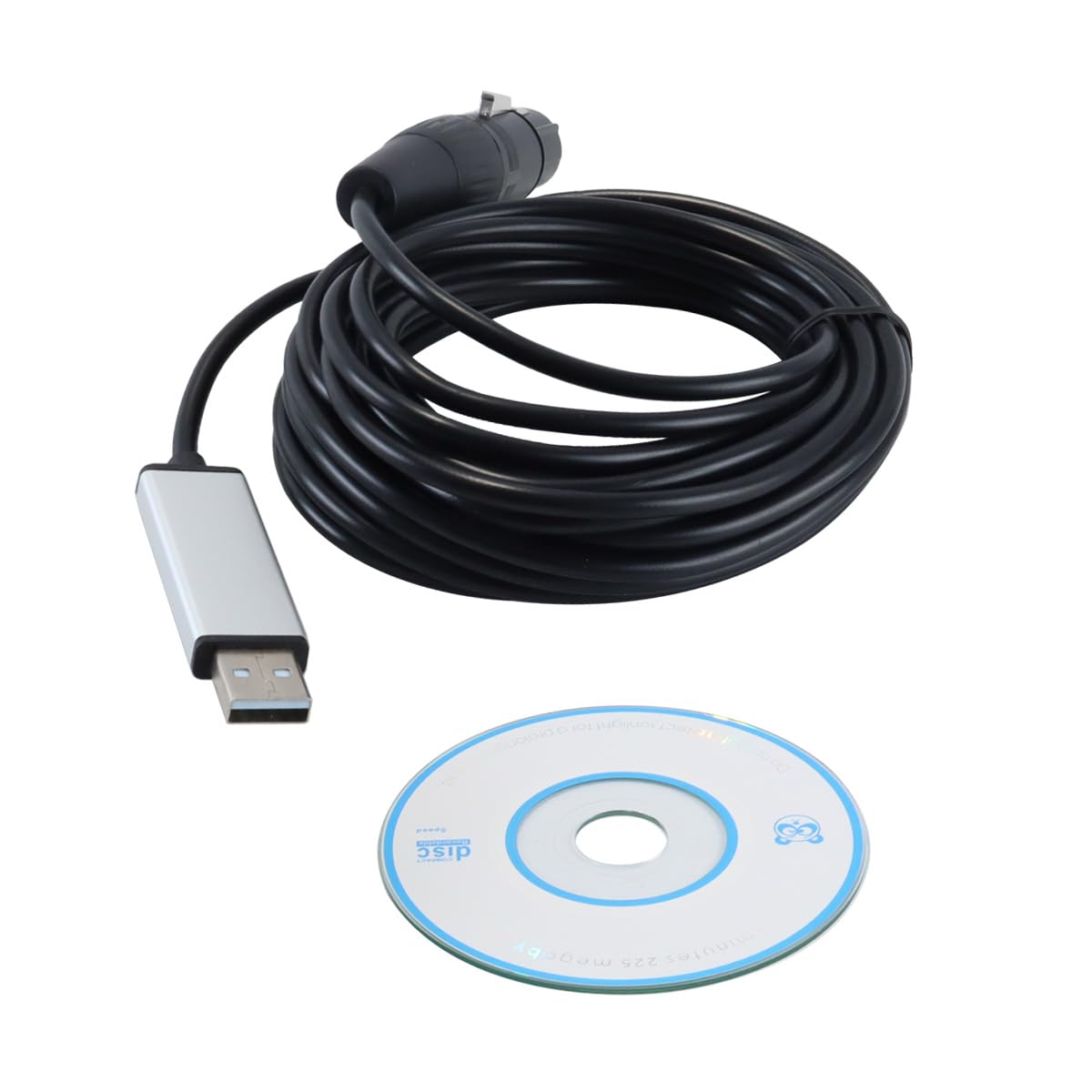Adaptateur d'interface USB vers DMX de 5 m, convertisseur RS485, série XLR 3 broches, logiciel DMX512 Freestyler pour PC, câble variateur de contrôle d'éclairage de scène