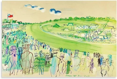 Rikin Liuff Raoul Dufy Affiche d’art esthétique Raoul Dufy Toile Art mural Raoul Dufy Impressions Raoul Dufy Peinture Raoul Dufy Photo pour la décoration intérieure 50x70cm Sans cadre