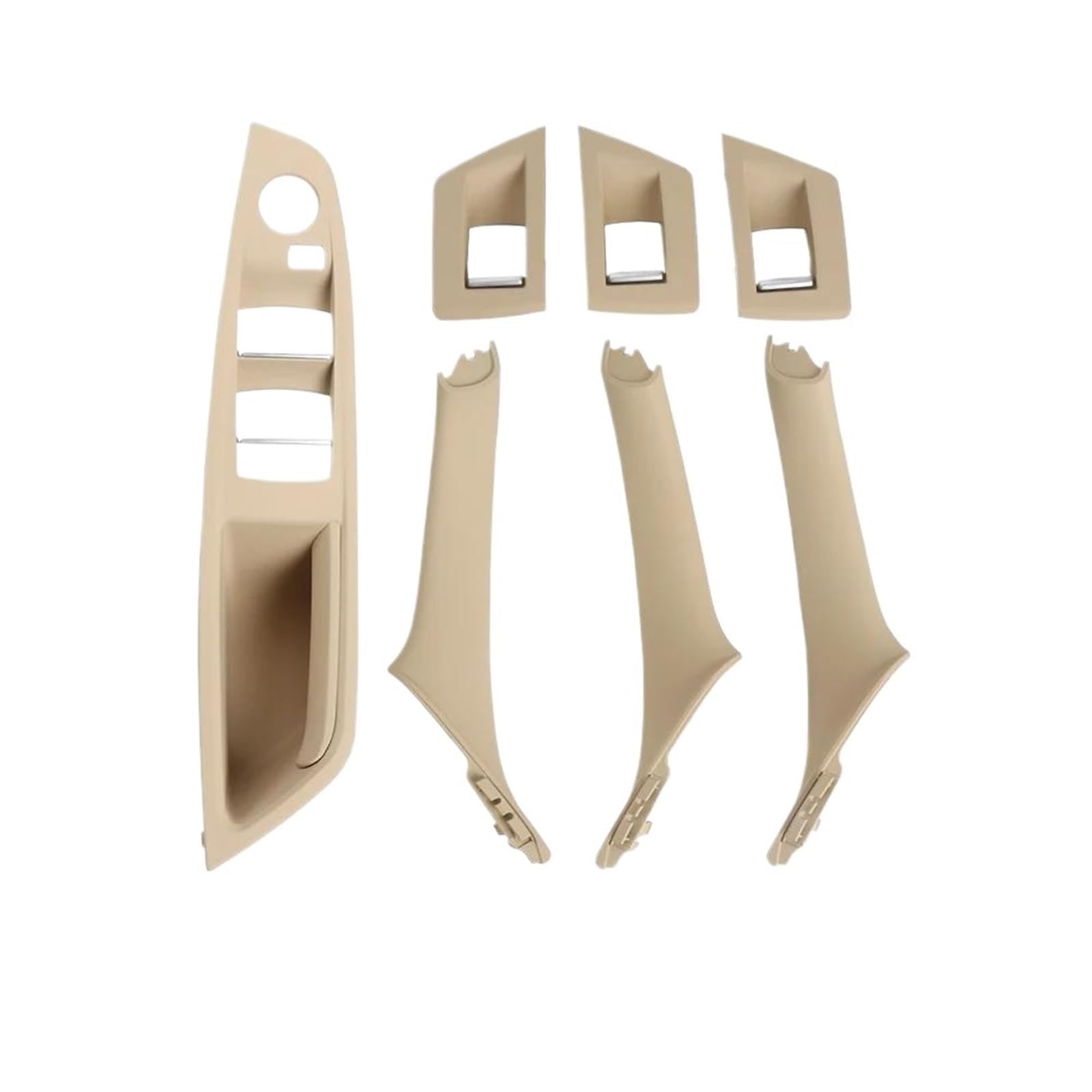 Jyutdw Lhd Beige Inner Door Handle Car Interior Door Pull Handle Outer Cover Trim Replacement For Bmw For F10 F11 F18 520 523 525 528 51417225865(Lhd Beige)