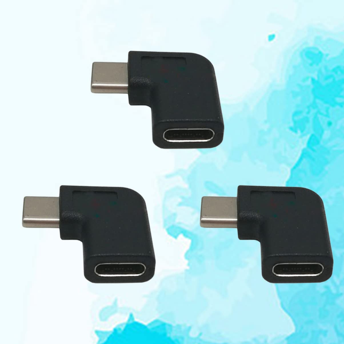 Gatuida 6pezzi Adattatore Usb c Angolo Maschio Femmina Estensione Usb Per Laptop Tablet e Smartphone Trasferimento Dati Design Compatto e Facile Da Utilizzare