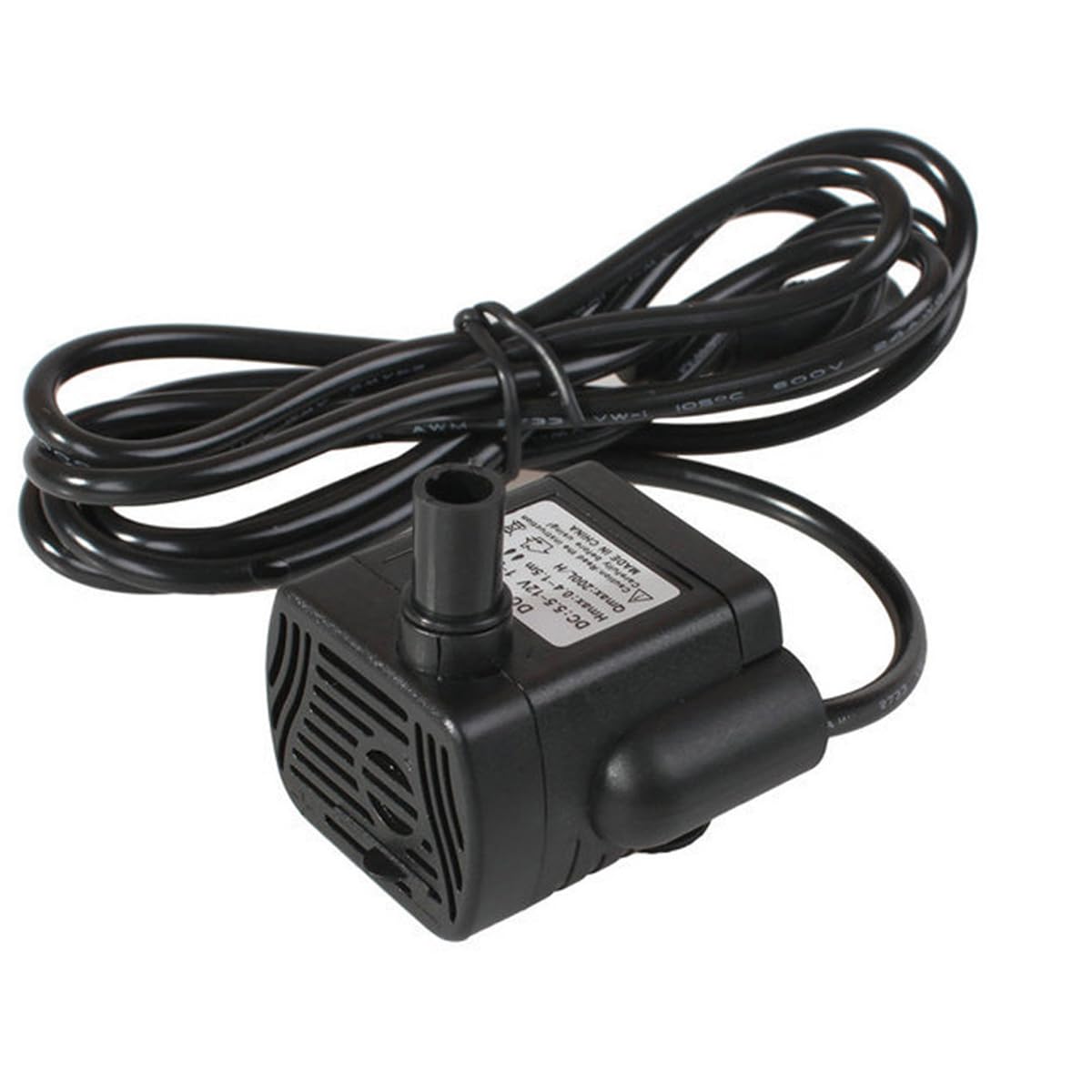 Solar Water Pump DC 5.5V-12V 3W Mini Solar Fountain Pump for Garden Pond Birdbath Aquarium, 300L/H Quiet Submersible Water Feature