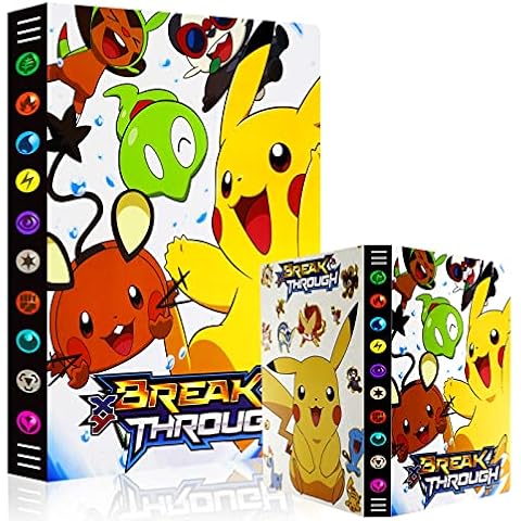 Lunriwis Pokemon Scrapbook Pokemon Cards Scrapbook Pokemon Scrapbook A4 Large 24 Pages Can Hold up to 432 Cards Cover