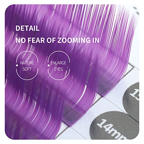 ANNAFRIS Colored Eyelash Extension Classic Blue 0.07 C Curl 8-15mm Mix Colorful Single Lash Extension Individual Salon Supplies Color Lash Professional (Classic Blue,0.07 C 8-15mm Mix) - Image 4