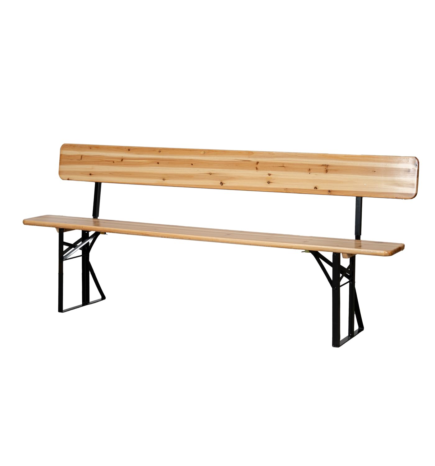 Arredo Stock Set birreria tavolo e 2 panche con schienale in legno