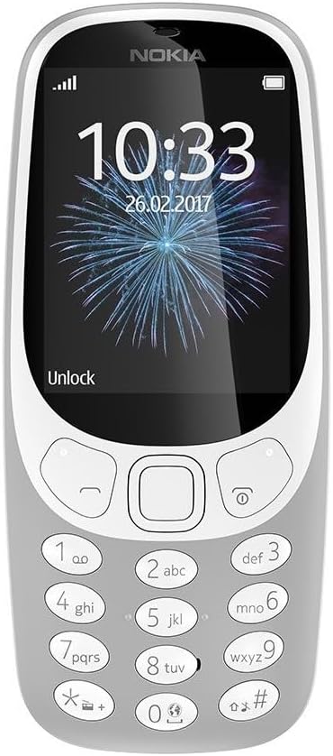 Nokia MT000736 3310 Unlocked Dual UK SIM-Free Mobile Phone - Grey
