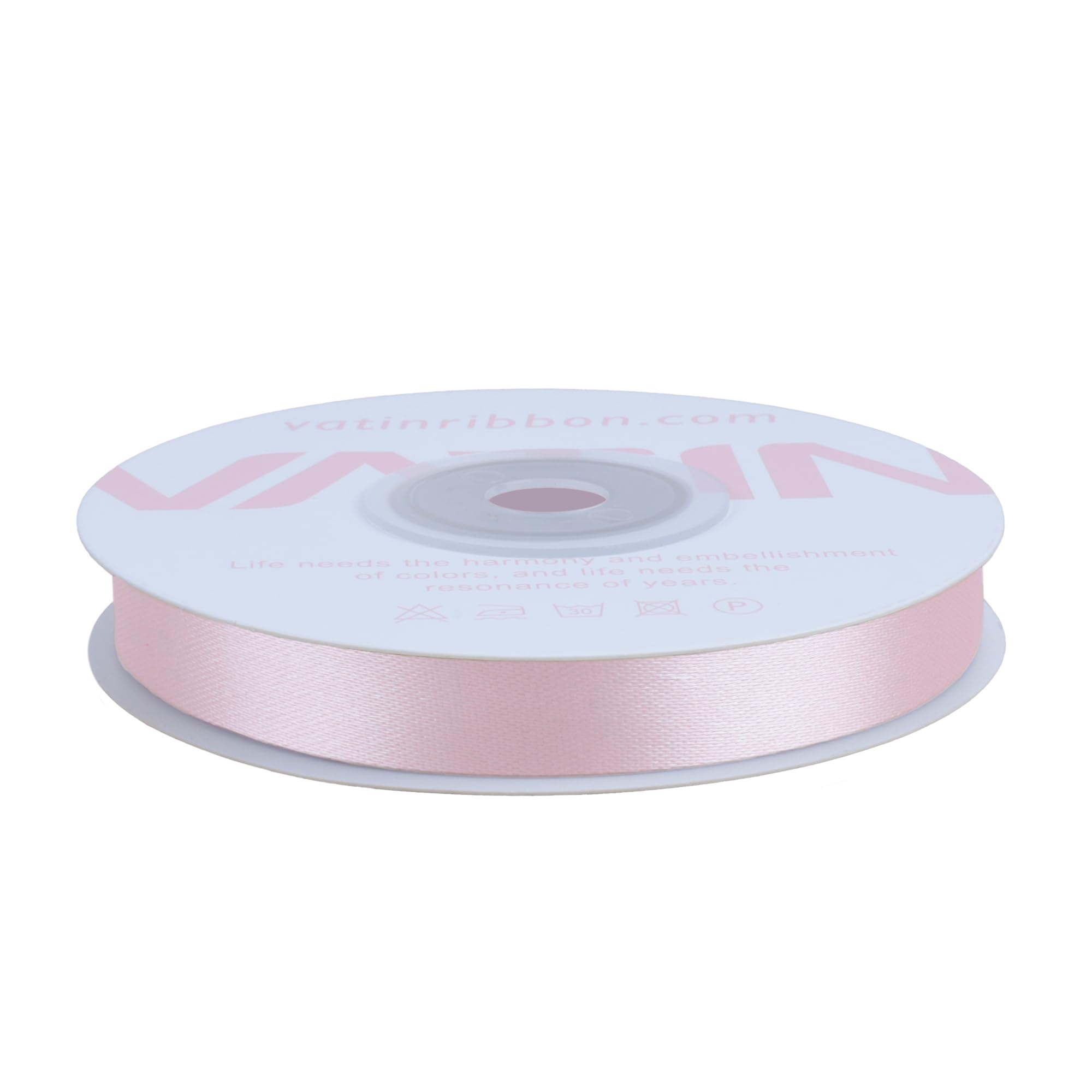 VATIN Rose Gold Satin Ribbon Polyester 10mm X 23m(25 Yards) Craft Fabric Ribbon Perfect for Gift Wrapping,Hair Bow,Party Balloon Trimming - Image 4