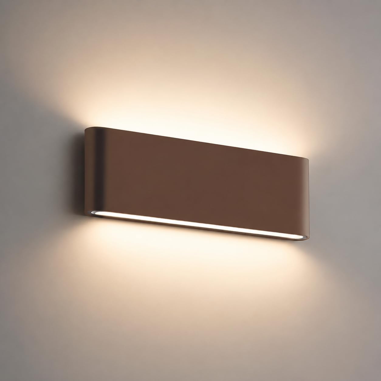 Dopa Applique da Parete LED 20W biemissione Moderna per Esterni e Interni 30CM, Lampada da Muro in Alluminio Rettangolare Impermeabile IP65, Luce per Giardino, Corridoio, Bagno, Soggiorno, Scale
