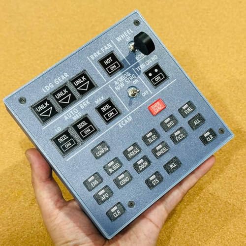 Image of YounggDiy Flight Simulator Control Panel Kit, Home Cockpit A103 Landing Gear Indicator Integrated Panel Compatible with Windows Games, Supports Major Airplane Models