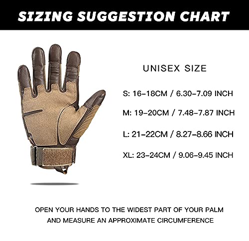 Tactical Gloves For Men Rubber Guard Touch Screen Full Finger Airsoft Gloves For Hunting Cycling Motorbike #TOP1