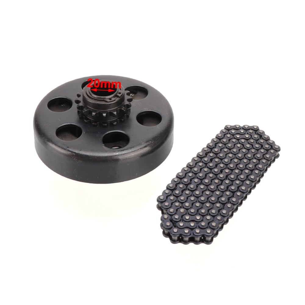 Frizione automatica centrifuga a 16 denti, 16T, foro 3/4" e 20 mm con catena n. 219, adatta for mini moto, go-kart e parti del motore da corsa.(Set B)