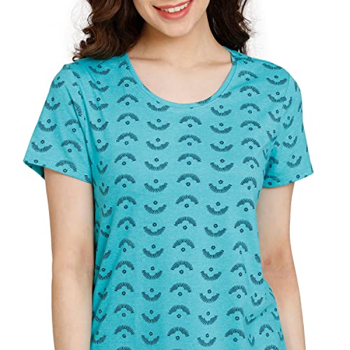 Image of Rosaline Rural Charm Knit Cotton Top (Pack of 2) for Women - Blue Pink
