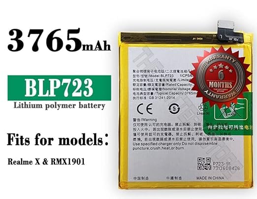 Image of Original BLP723 Battery for Oppo Realme X RMX1901 RMX1903 Battery with 6 Month Warranty (N004)