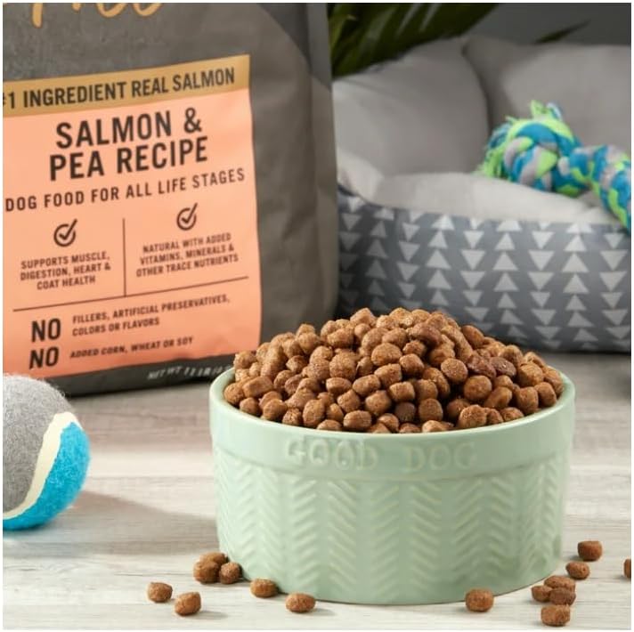 Pure~Balance Wild & Free Salmon & Pea Recipe Dry Dog Food, Grain~Free, Natural Nutrition for All Dog Life Stages, No Fillers or Artificial Preservatives, Supports Healthy Coat & More ~ (11 Lbs).