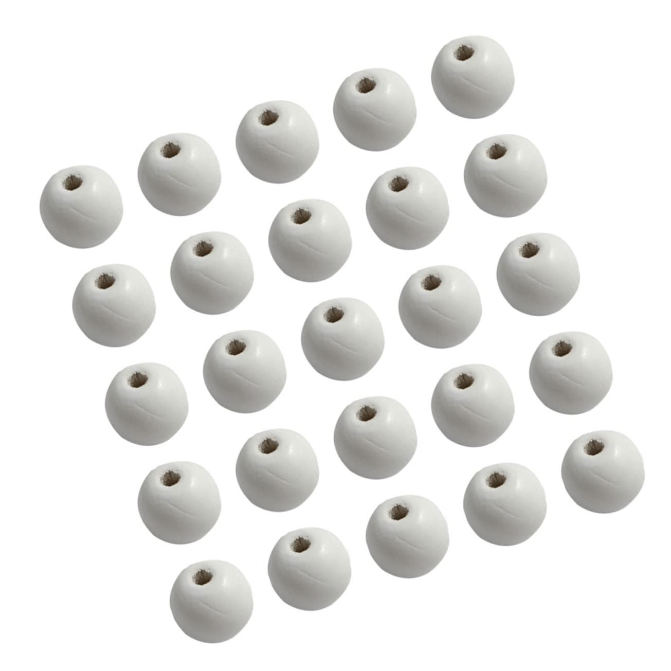 Cuentas de Madera Redondas Color Marfil 14mm 500 Piezas para Manualidades