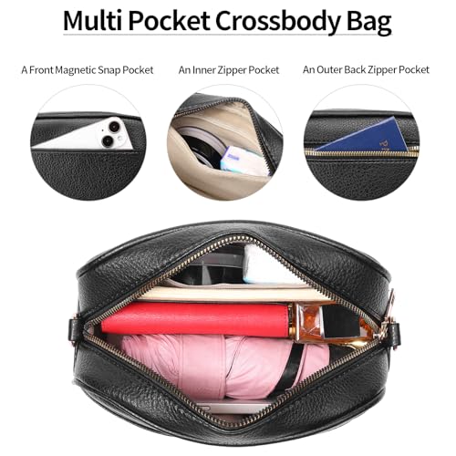 GAEKEAO Small Crossbody Bags for Women Vegan Leather Wide Strap Trendy Design Camera Bag Purse Shoulder Handbag Travel2