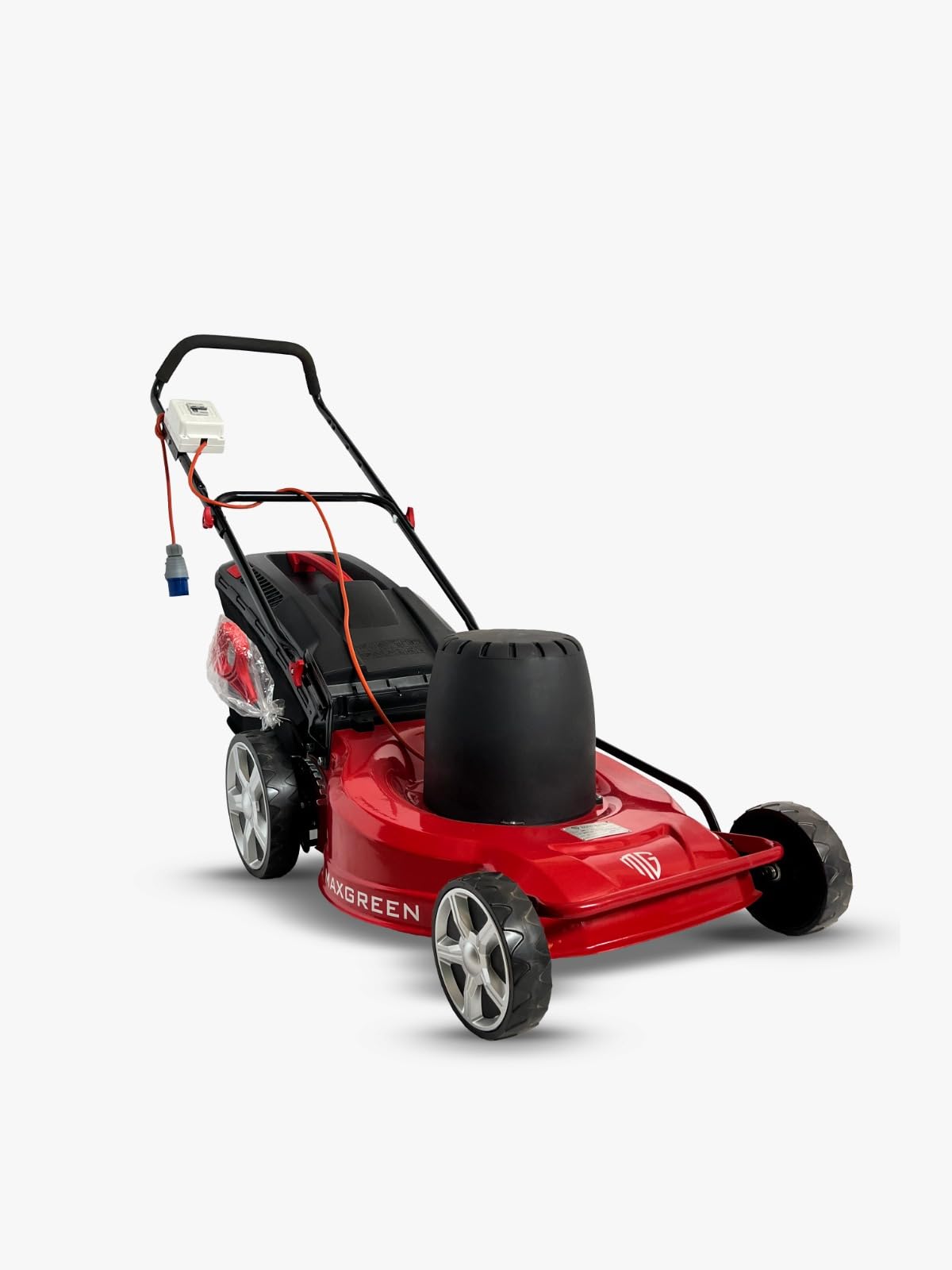 MAXGREEN Electric Lawn Mower MRE 18” ECO – Powerful 1800W Motor, 18” Cutting Width, Heavy-Duty Metal Deck, 50L Collector, 15m ISI Cable, Adjustable Height (Red)-image-47