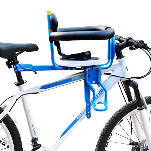 Sillas De Bicicletas para Niños Delantero Asiento De Seguridad Extraíble para Bebés con Delantera Reposabrazos Y Cojín Grueso para Bebés De 8 Meses a 6 Años Puede Cargar 50 Kg