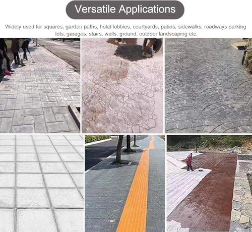 Tapis d'estampage béton pour carreaux de pierre naturelle et allée de jardin rustique
