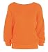 Purl Women's Plain Color Baggy Jumper Neon Orange US 14-16