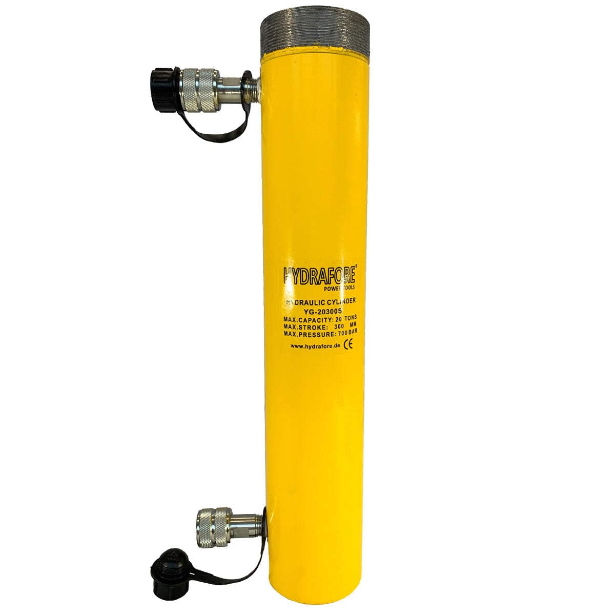 Siłownik hydrauliczny dwustronnego działania z gwintem kołnierza (20T-300mm) (YG-20300SCT)